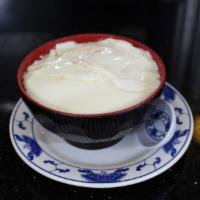 Tofu Hwa 豆腐花 (Only Saturday & Sunday) · A soy milk dessert. Tofu pudding with ginger syrup. This is one of our most popular dim sum ...