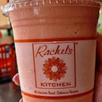 Sunrise Smoothie · Strawberries, bananas, orange juice, apple juice & nonfat vanilla frozen yogurt