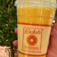 The Wilshire Smoothie · Peaches, bananas, pineapples, orange juice & nonfat vanilla frozen yogurt