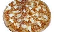 Baked Ziti Pizza · Ricotta cheese, tomato sauce, and ziti.