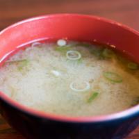 Small Miso Soup · Tofu, seaweed, and scallion.