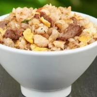 Hibachi Beef* Rice 12 Oz. · The original Benihana classic. Grilled beef, rice, egg and chopped vegetables.