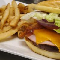 Create Your Own  Burger · Your choice of beef, chicken, turkey or veggie. Pick your own toppings and make it just how ...
