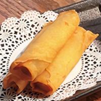 Harumaki · Fried vegetable spring rolls, sweet and sour sauce.