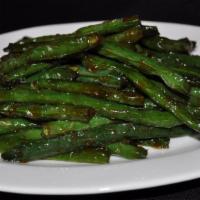 Dry Sauteed String Beans · Touch fried first and wok tossed in chef's special brown sauce.