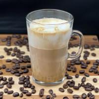 Cappuccino · Medium-roast espresso made from Arabica beans, milk and foam in equal parts (Sugar comes sep...