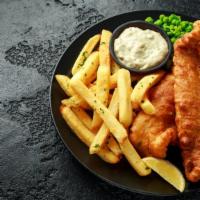 Fish & Chips · A classic potato wedges that are extra crunchy and seasoned to perfection.
