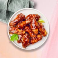 Bbq Blizzard Boneless Wings · Boneless breaded fresh chicken wings, fried until golden brown, and tossed in barbecue sauce...