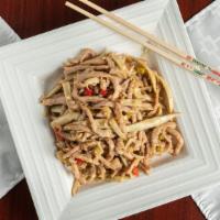 Bamboo Shoots Pork / 笋尖肉丝 · 