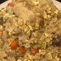 House Special Fried Rice / 什锦炒饭 · chicken shrimp beef