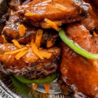 Jerk Bbq Wings  Small · serve with rice and peas or white rice and steam cabbage