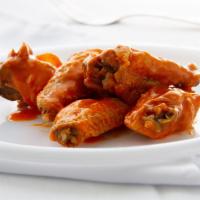 Buffalo Wings (6 Pieces) · Chicken wings breaded and fried.