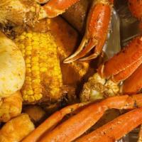 Combo 1 · Snow Crab (1/2 lb)
Lobster (1/2 lb | 1 tail)
Shrimp (No Head) (1/2 lb)
2pc egg