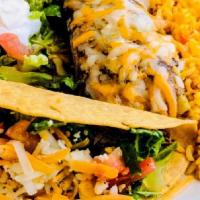 2 Items Combinations · Choose 2 different items to make your perfect combination. Served with refried beans, Mexica...