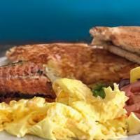 Two Eggs Any Style With Ham Bacon Sausages · 