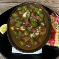 House Gumbo · Comes with chicken, shrimp, crawfish