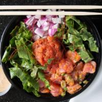 808 Bowl · Tuna, spicy tuna. Lettuce, masago, chili flake, green onion, sweet onion with sesame shoyu s...