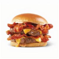 Baconator® · A half-pound* of fresh beef, American cheese, 6 pieces of crispy Applewood smoked bacon, ket...