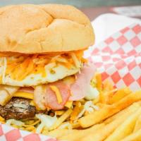 Venezuelan · Also, parts of our menu are bigger and more delicious Venezuelan burgers that are made of 1/...