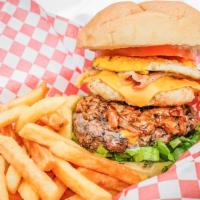 Monster Meat Burger · Our signature monster burgers are also available to satisfy you. These burgers taste even be...