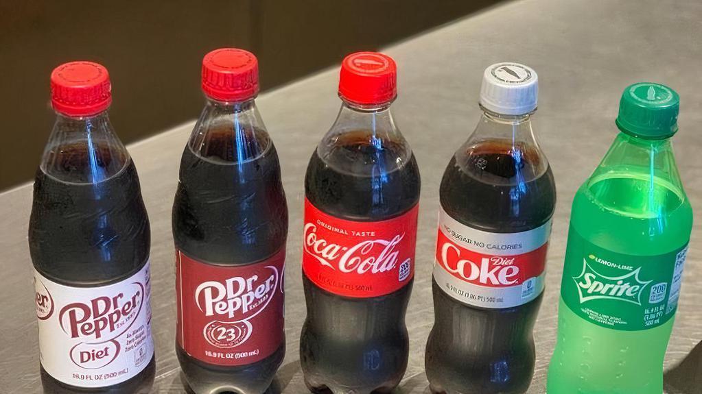 5 Liter Soda Bottles. · .5 Liter Sodas available in the following flavors: Coca Cola, Diet Coke, Sprite, Dr. Pepper, and Diet Dr. Pepper.