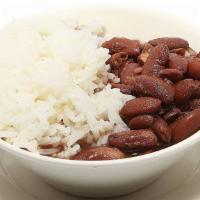 Arroz & Frijoles · Rice & beans.