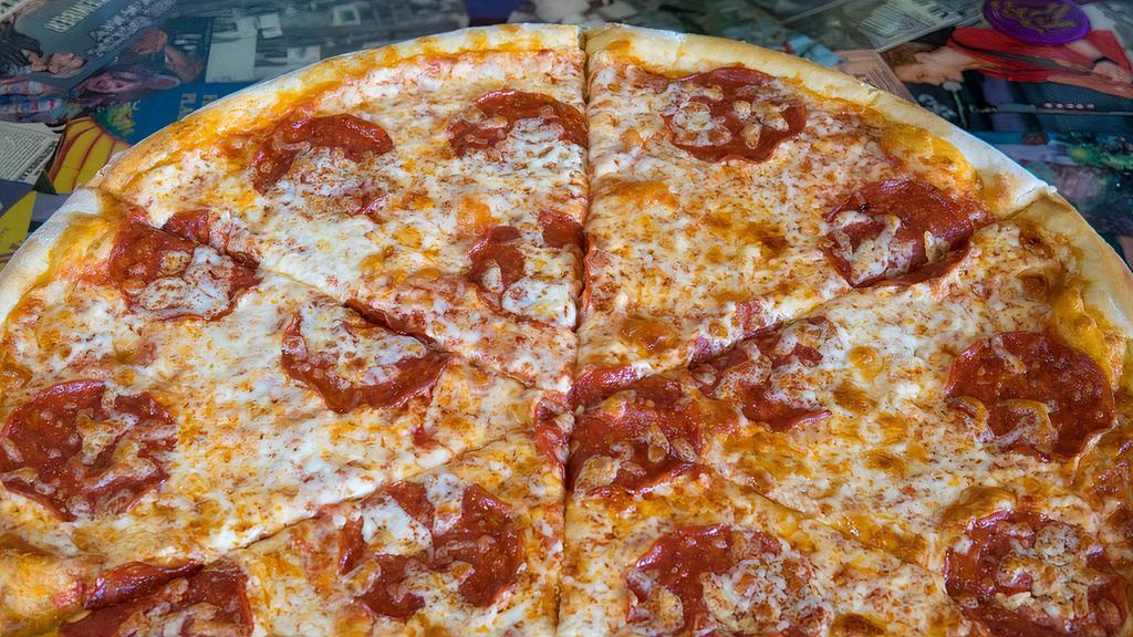 Pepperoni Pie · Hormel pepperoni over mozzarella cheese and your choice of original or Spicy sauce all on top of our hand tossed crust.