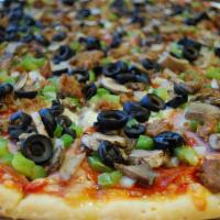 Supreme Pie · Want a pizza that has it all? Your Supreme Pizza from Spicy Pie comes loaded with the best i...