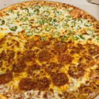 White Pizza · Choice of tomatoes, spinach or broccoli. fresh dough with a touch of oil, sprinkled with gar...
