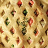 Small Chicken Pot Pie · Our savory pot pie is loaded with chunks of free-range chicken, peas, carrots and our signat...
