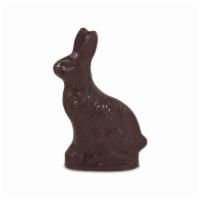 Dark Bunny, 6 Oz. · Bunny made with premium dark chocolate.