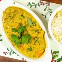 Malabar Vegetable Kurma · Gravy made with mixed vegetables coconut and spices.