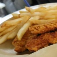 Chicken Tenders With French Fries · 