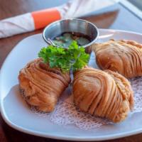 Curry Puffs · Curry puffs with chicken and potato.