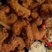 Fried Shrimp · Serves with French fries and coleslaw