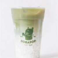 Matcha Latte · Customers' favorite. Fresh pasteurized milk combined with real Japanese matcha makes for a b...