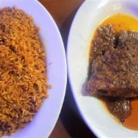 Jellof Rice Or Fried Rice With Fried Tilapia Fish · 