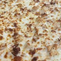 White Pizza · Ricotta garlic, basil.