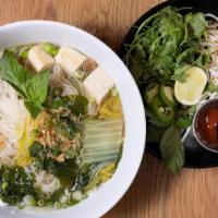 Veggie & Vegan Pho · Pho | Southeast Asian rice noodle. soup with fresh herbs and Tofu. (Gluten-free)