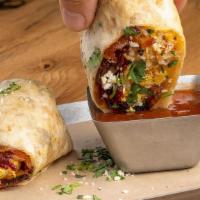 Bacon Breakfast Burrito · Brunch | Served with eggs, salsa and cheese