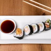 Shrimp Tempura Roll · Sushi Roll | Tempura shrimp, kani mama crab, cucumber rolled in seaweed (5 pieces)