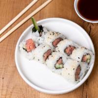 Spicy Tuna Roll · Sushi Roll | Spicy tuna, cucumber rolled in seaweed (8 pieces) (Gluten-free)
