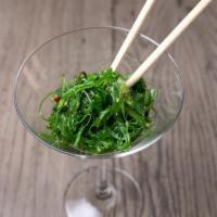 Seaweed Salad · Starter | Sesame marinated shredded seaweed with toasted sesame seeds. (Vegetarian, Vegan & ...