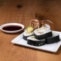 Soft Shell Crab Roll · Sushi Roll | Soft shell crab, cucumber, avocado, rolled in seaweed paper (5 pieces)