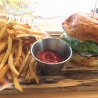 Crab Grilled Cheese · Crab, cheddar, Gouda, and brioche. Includes hand cut fries unless noted. Served on sesame se...