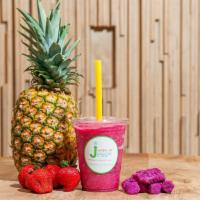 Spyro · Dragon fruit, pineapple, strawberry, coconut water, and agave.