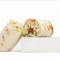 Caesar Wrap · Marinated grilled chicken with romaine lettuce, grated parmesan and multigrain croutons toss...