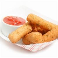 Mozzarella Sticks (Full) · With a side of marinara sauce.