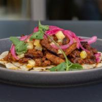 Pastor Taco · Grilled pork with pineapple, cured onions, cilantro- GF