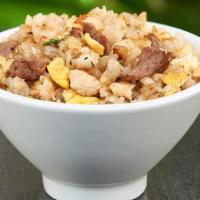 Hibachi Beef* Rice 6 Oz.  · The original Benihana classic. Grilled beef, rice, egg and chopped vegetables.